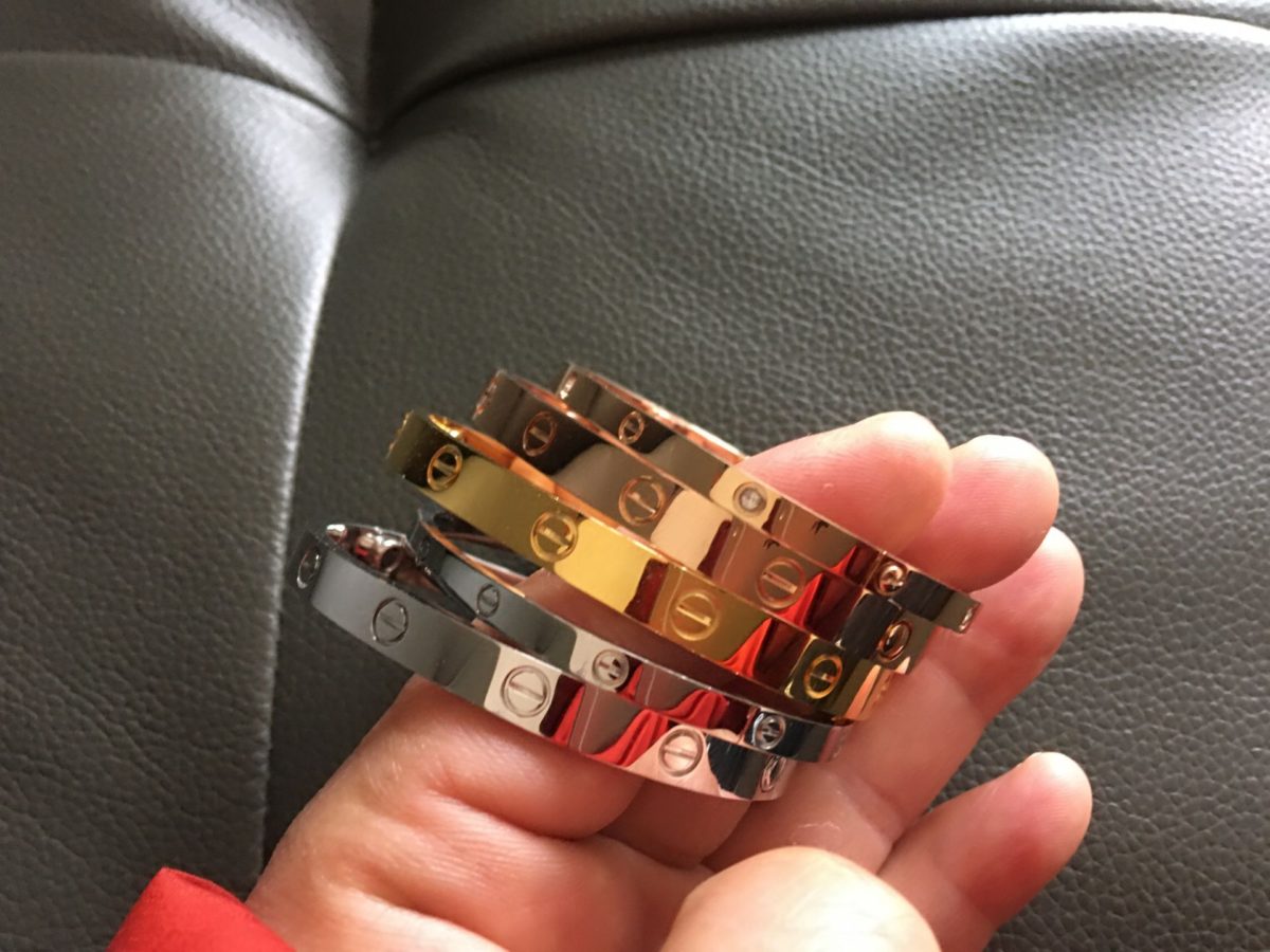 how to wear a cartier love bracelet