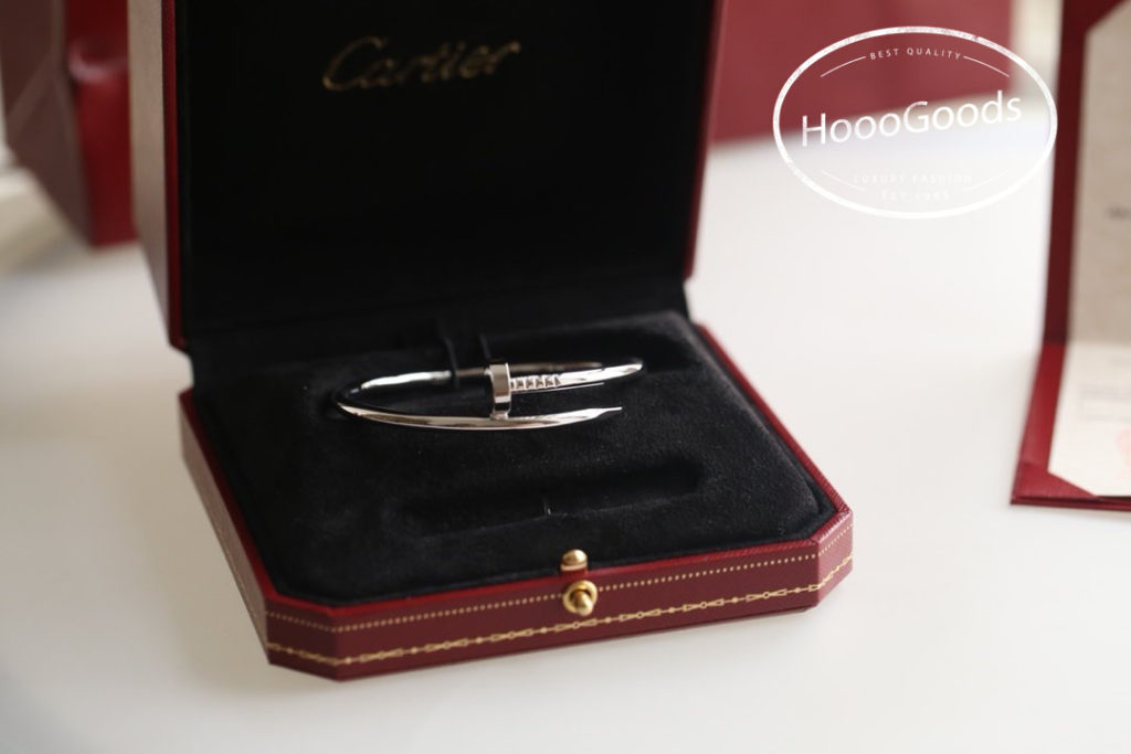 White gold Cartier Nail Bracelet small