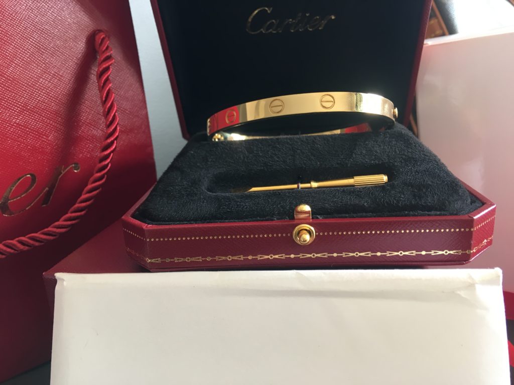 Cartier bracelet mens yellow gold