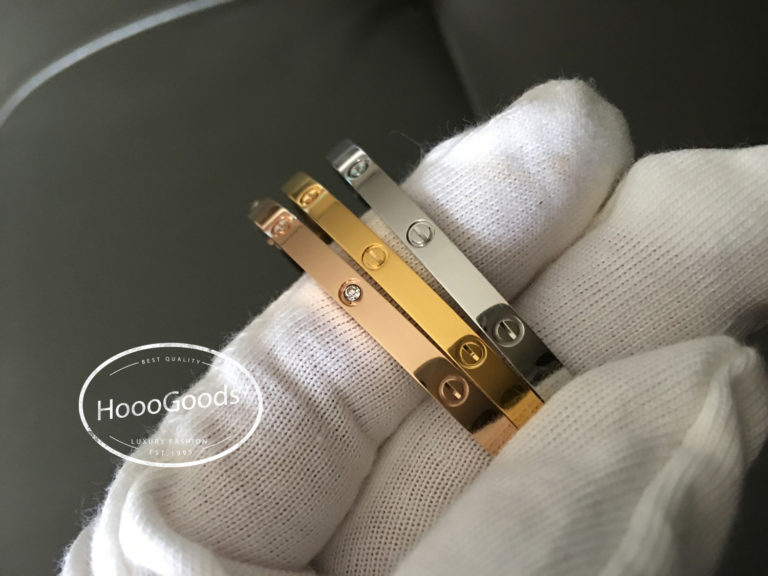 Cartier Thin Love Bracelet Diamond yellow gold, white gold, pink gold