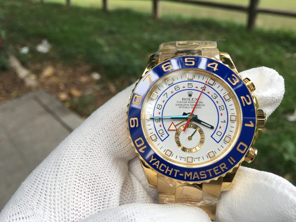 Rolex Yacht-Master II Watch: 18 ct yellow gold - M116688-0002