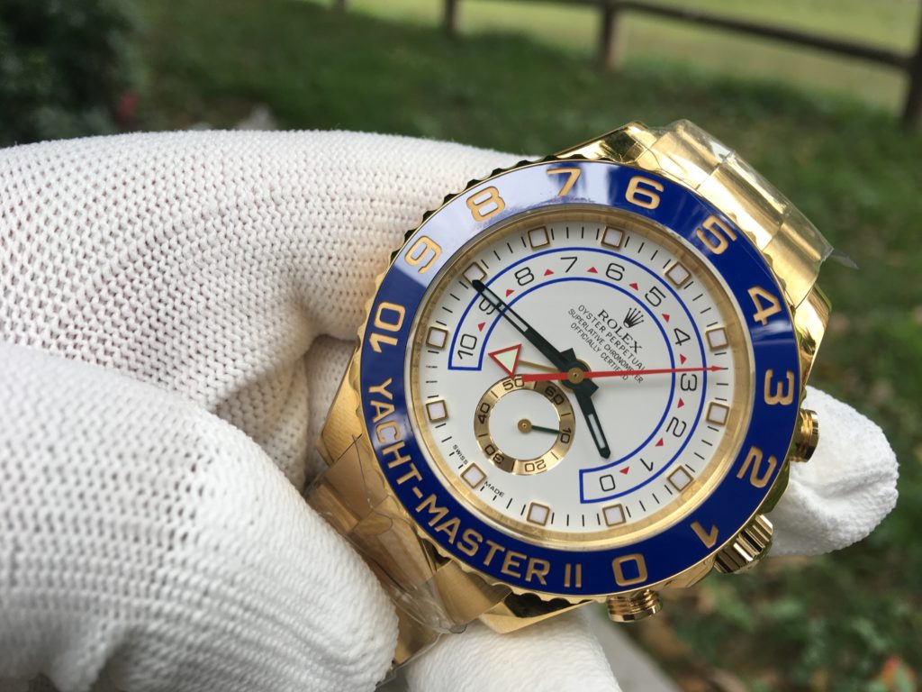 Rolex Yacht-Master II Watch: 18 ct yellow gold - M116688-0002