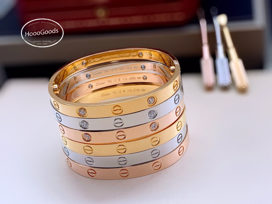 cartier love bracelet white gold vs yellow gold