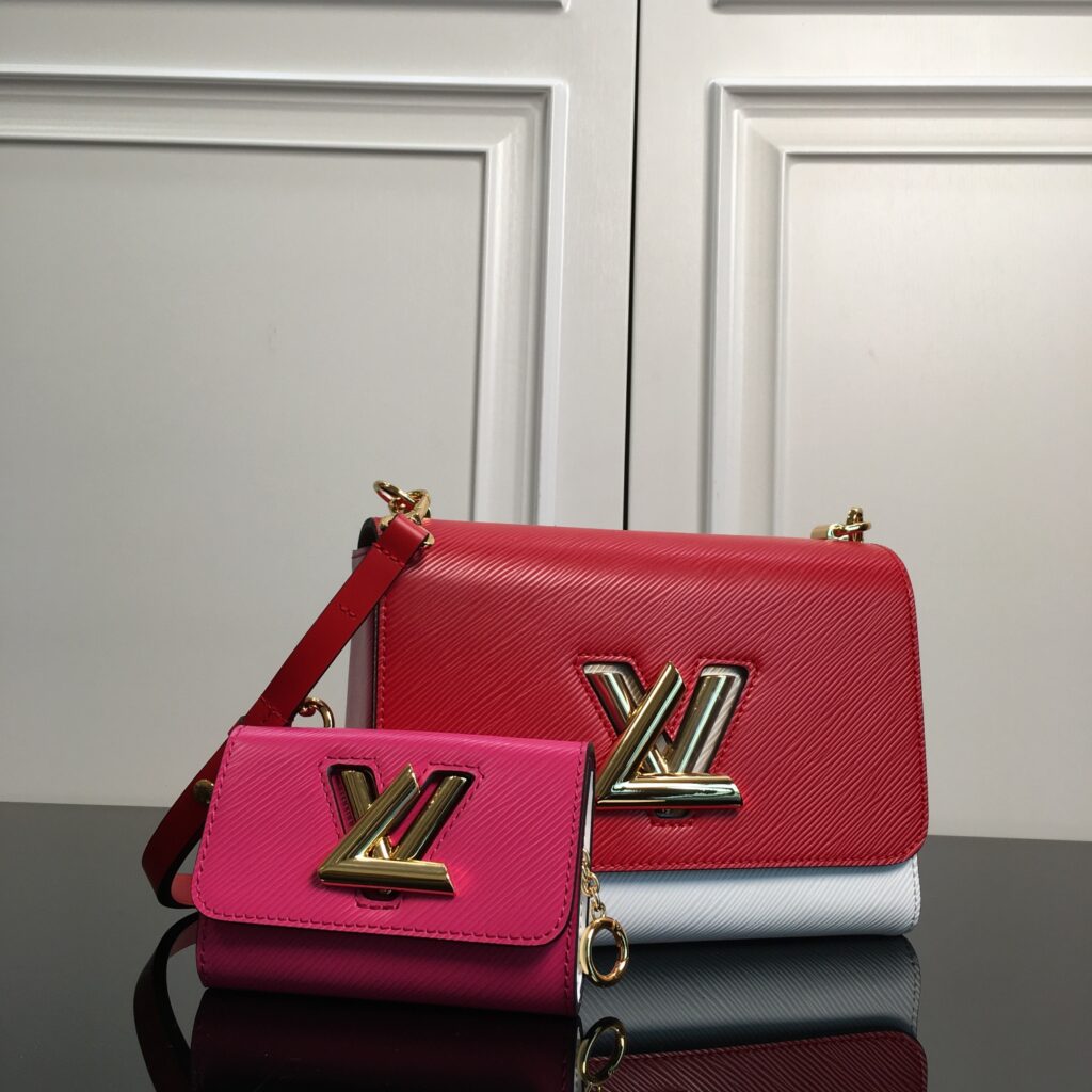 M55909 Louis Vuitton TWIST PM AND TWISTY Red/Pink/White