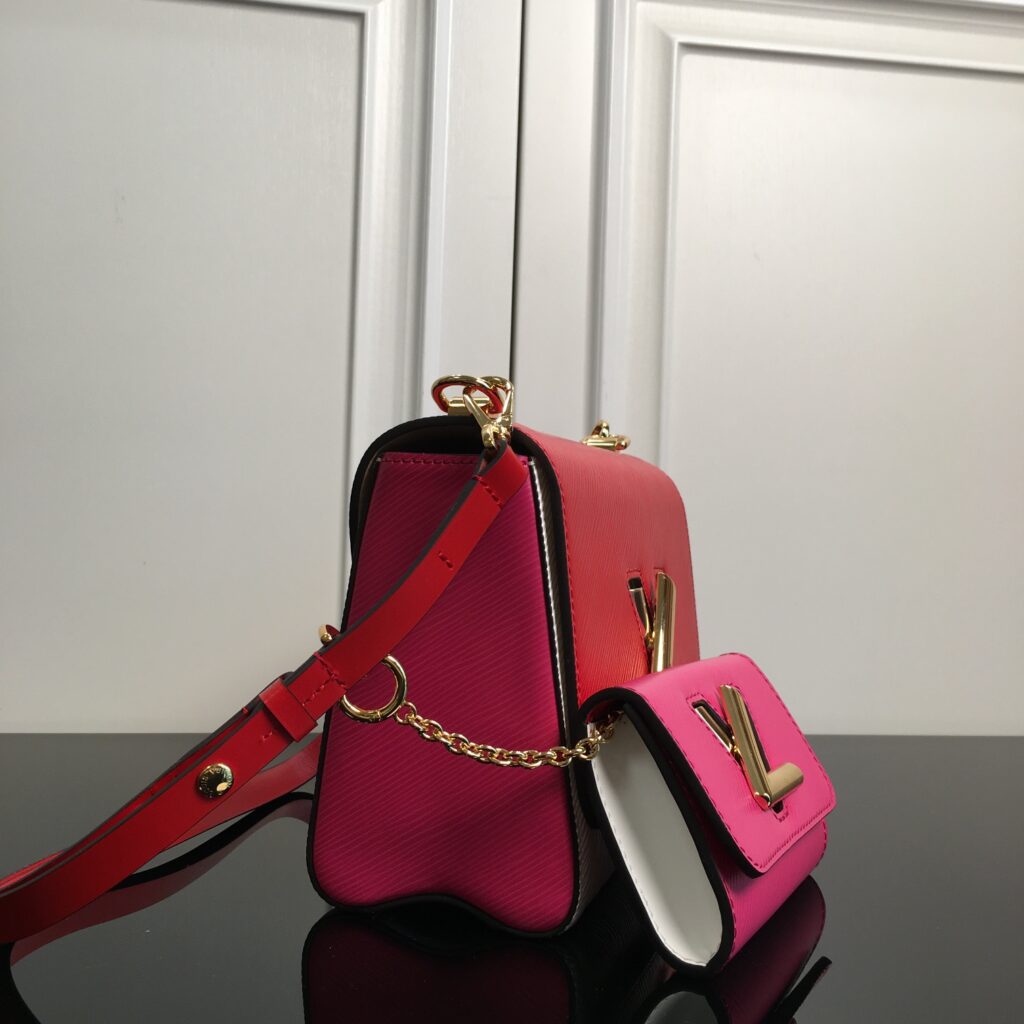 Louis Vuitton TWIST PM AND TWISTY Red/Pink/White M55909