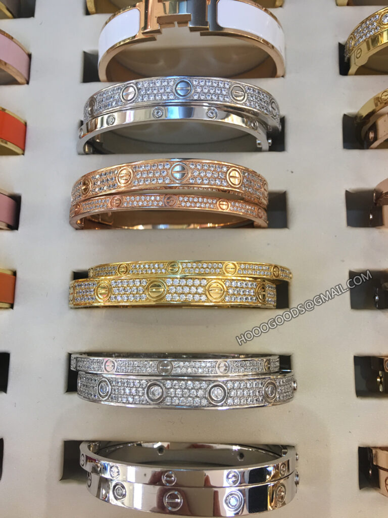 Thin VS Thick Cartier love bracelet pave diamonds