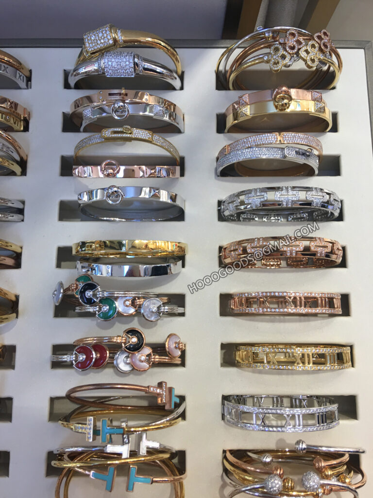 Hermes bracelet, tiffany bracelet and bvlgari bracelet