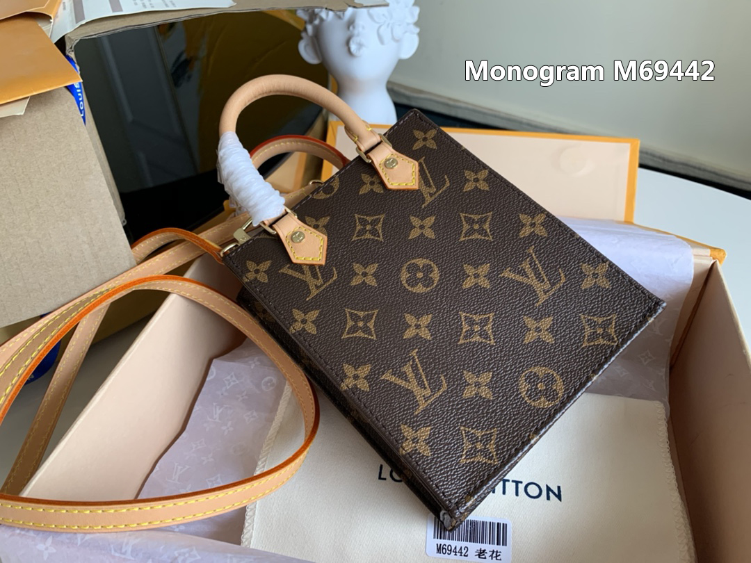 Louis Vuitton Petit Sac Plat Flat Shoulder Bag HoooFashion