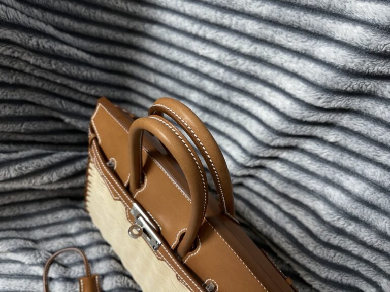 Hermes Picnic Birkin 25 Brown/Gold Palladium Hardware HoooFashion