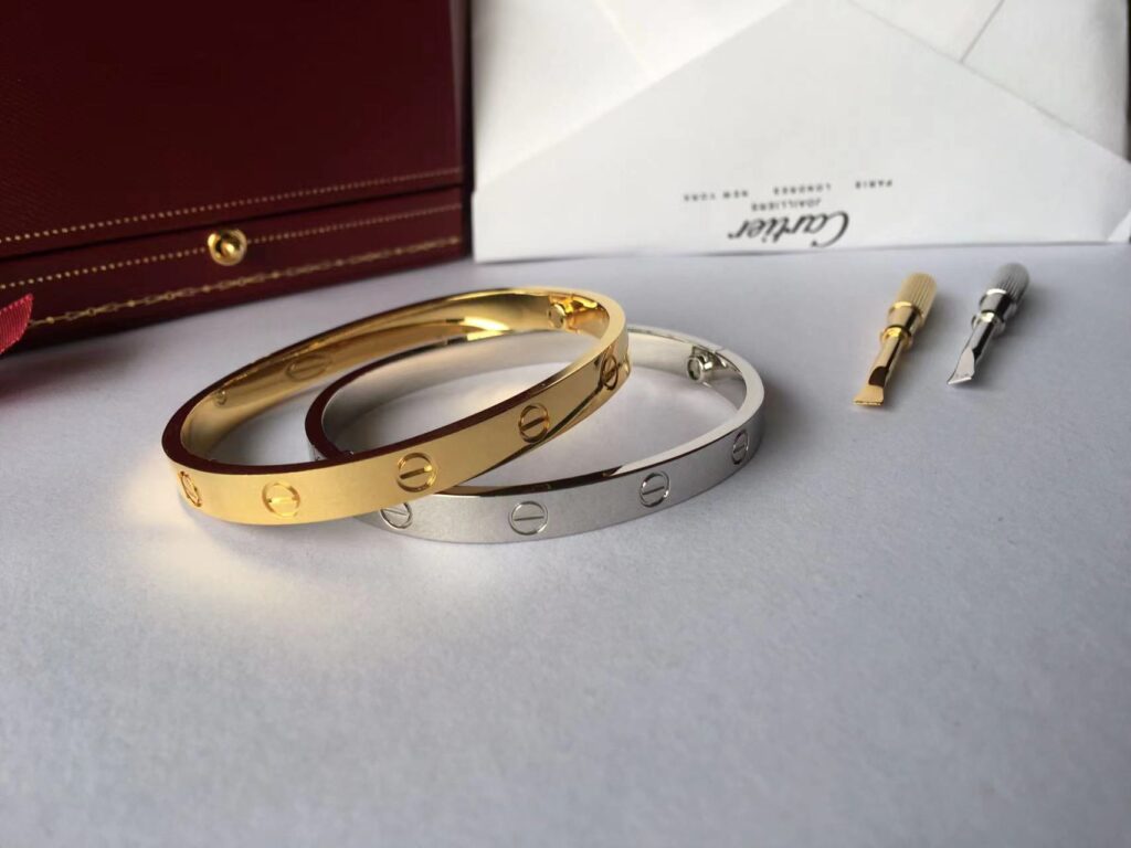 Cartier Love Bracelet white gold and yellow gold