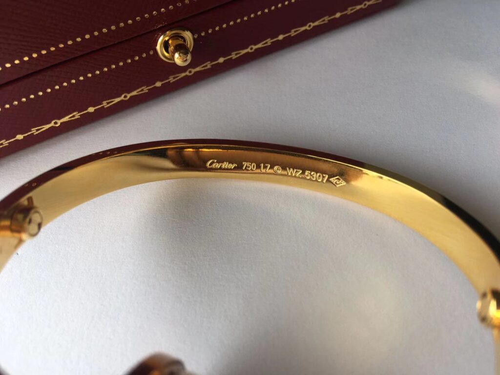Cartier Love Bracelet yellow gold size 17
