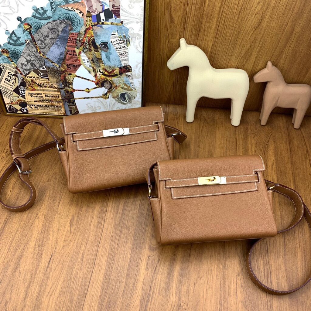 GOLD TOGO HERMES KELLY MESSENGER GHW AND PHW