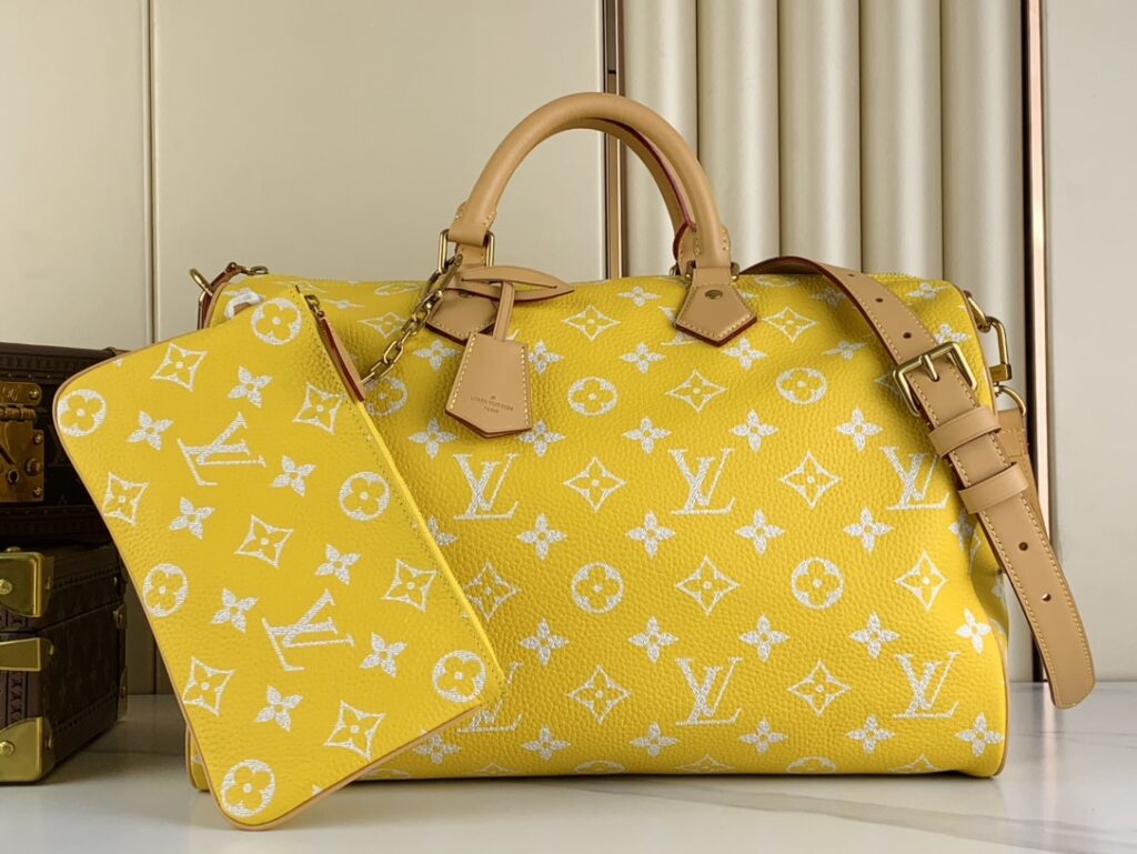 Jaune Mat LV Speedy P9 Bandouliere 40